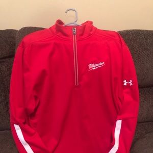 Under Armor- Milwaukee Tools - Mens- Loose quarter zip up performance jacket.